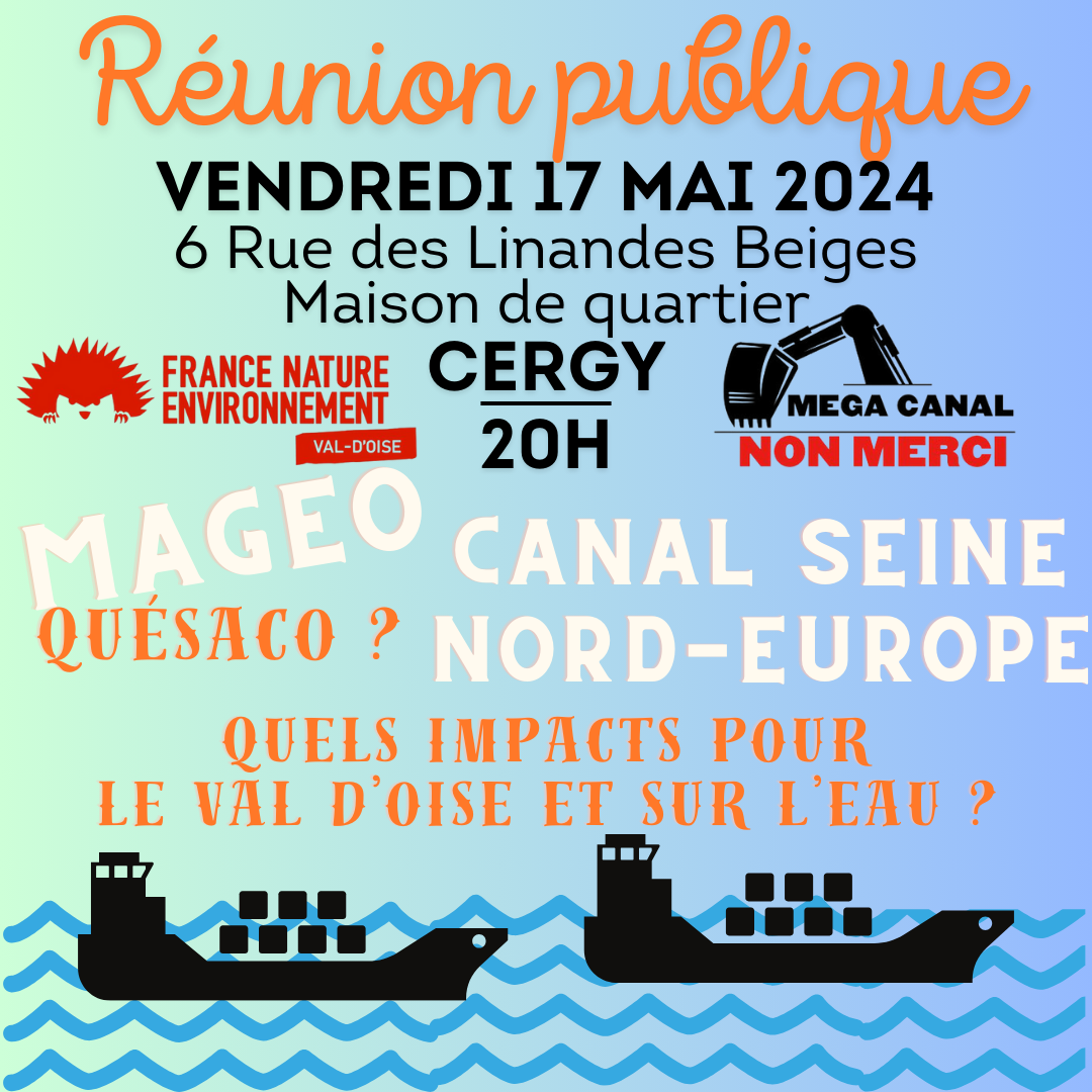 You are currently viewing Non au Méga Canal Seine Nord Europe, réunion publique le 17 mai